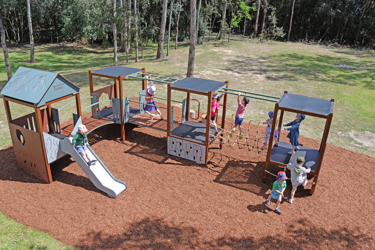 Quad Pod Playset — Australian-made indoor climbing pod playset for early childhood active play