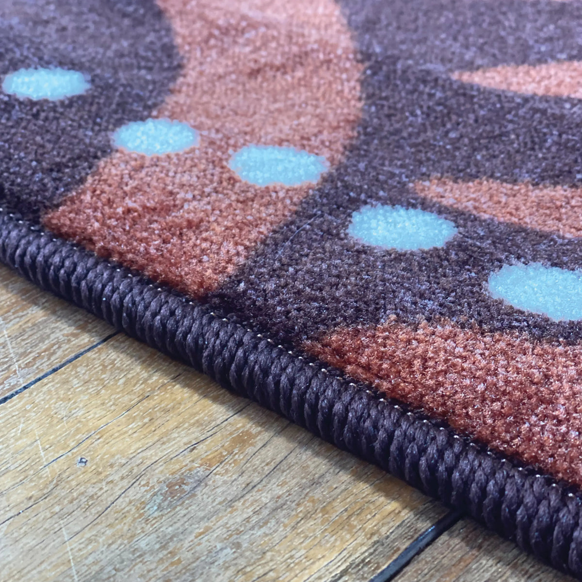 Alphabet Earth Serpent Dreaming Rug — alternative view of Aboriginal art alphabet literacy rug