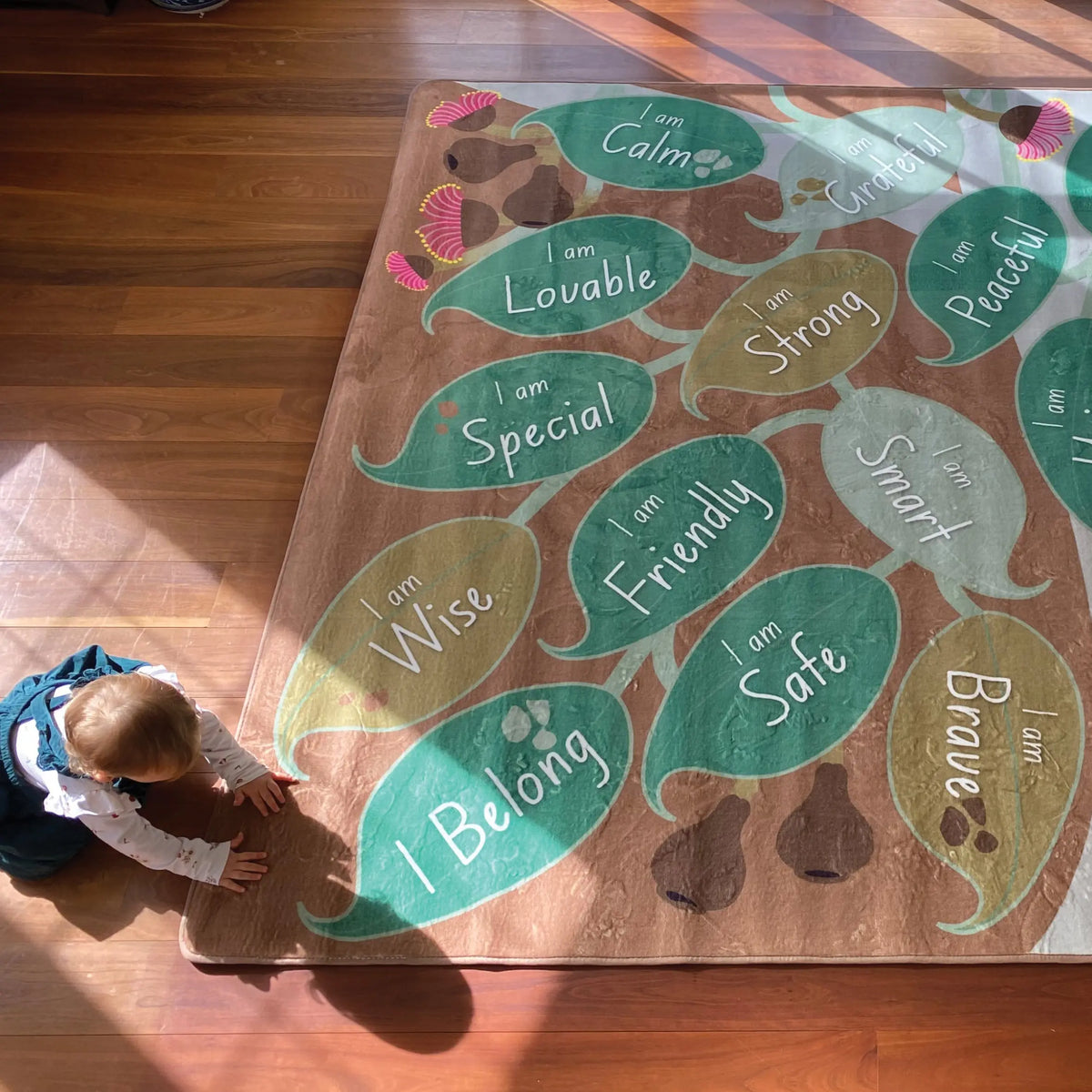 Gumtree Affirmation Rug — additional rug view showing gumtree pattern detail