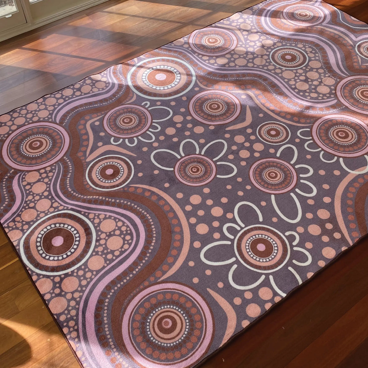 Aboriginal Art Sand Dreaming Rug — third alternative view