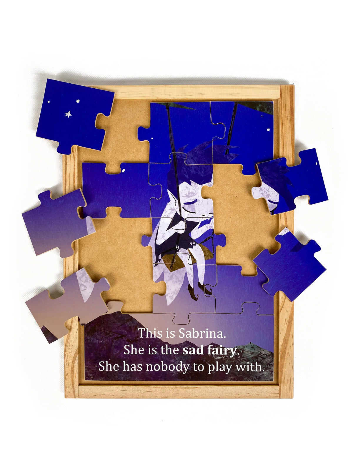 Emotional Fairies Set — Sad fairy puzzle detail