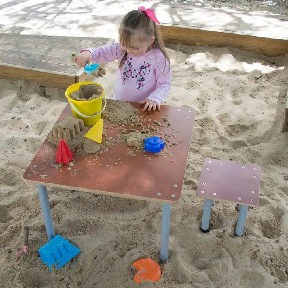 Sand Table Square — Australian-made wooden square sand table for outdoor early childhood classrooms