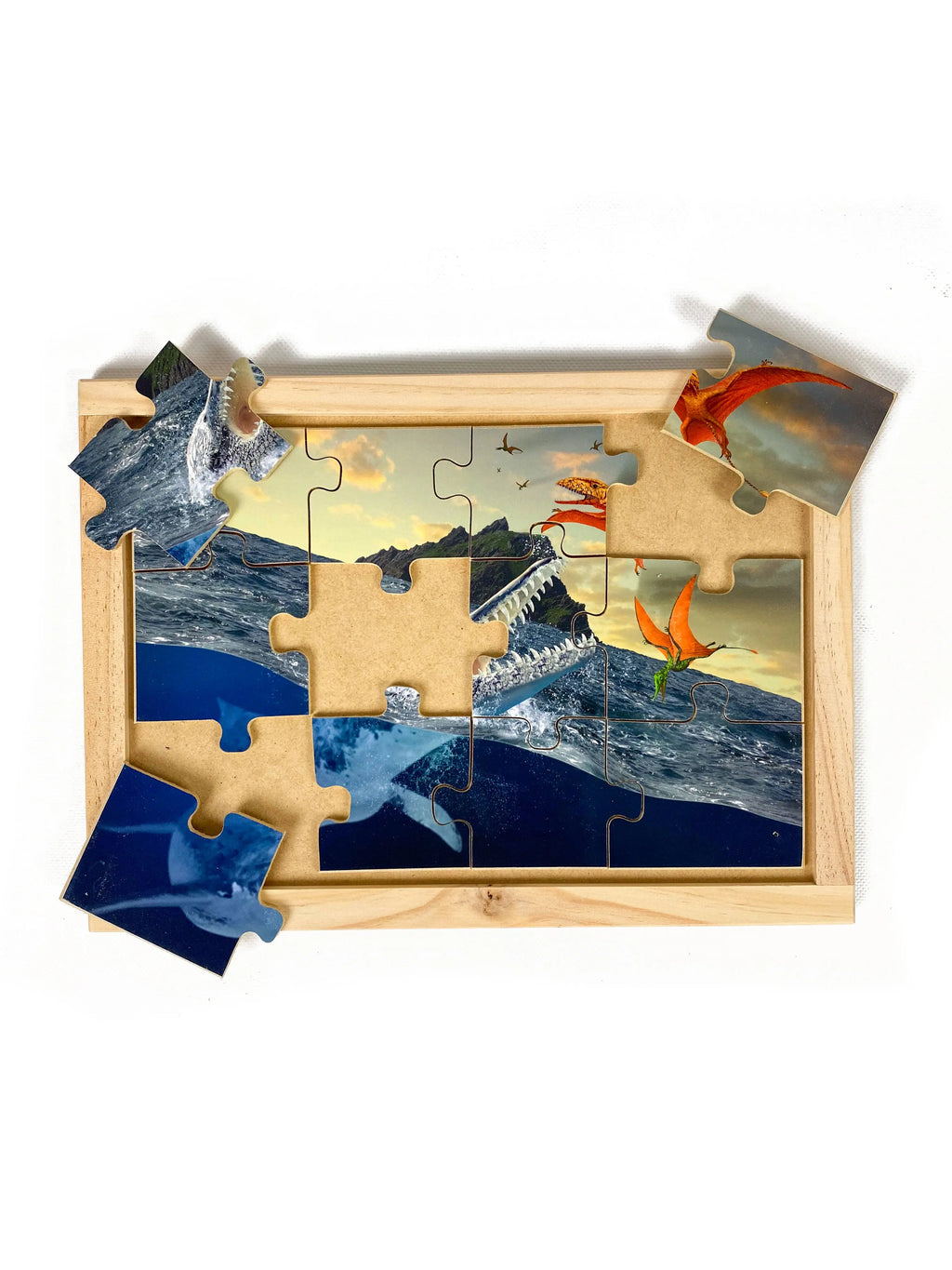 Sea and Flying Reptiles Puzzle — alternative view