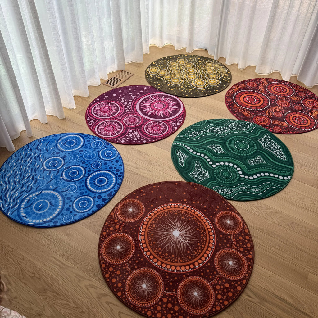 Indigenous Season Rugs Set of 6 — ninth alternative view of seasons rug set