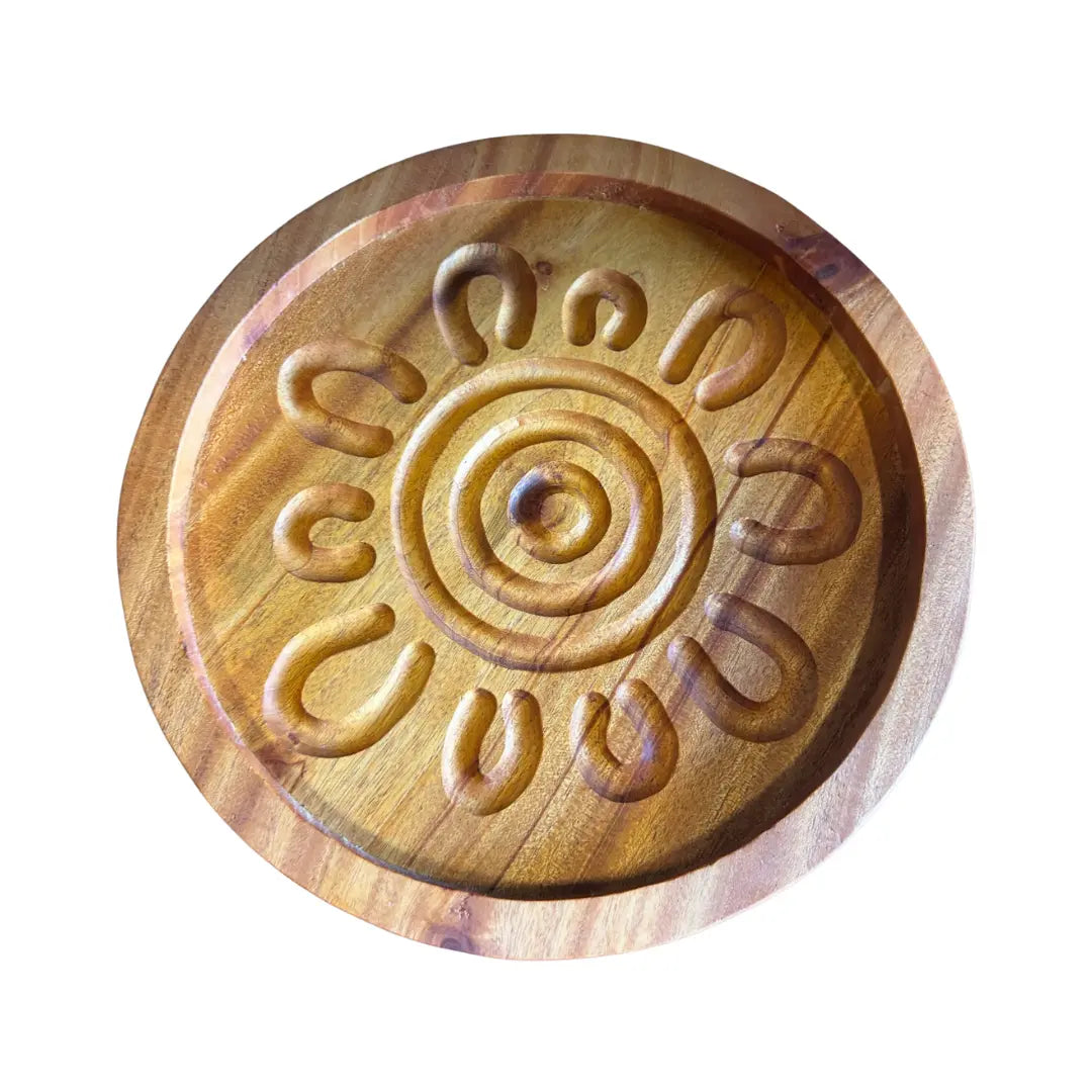 Sensory Plate Aboriginal Symbol — Aboriginal-symbol sensory plate for early childhood tactile play