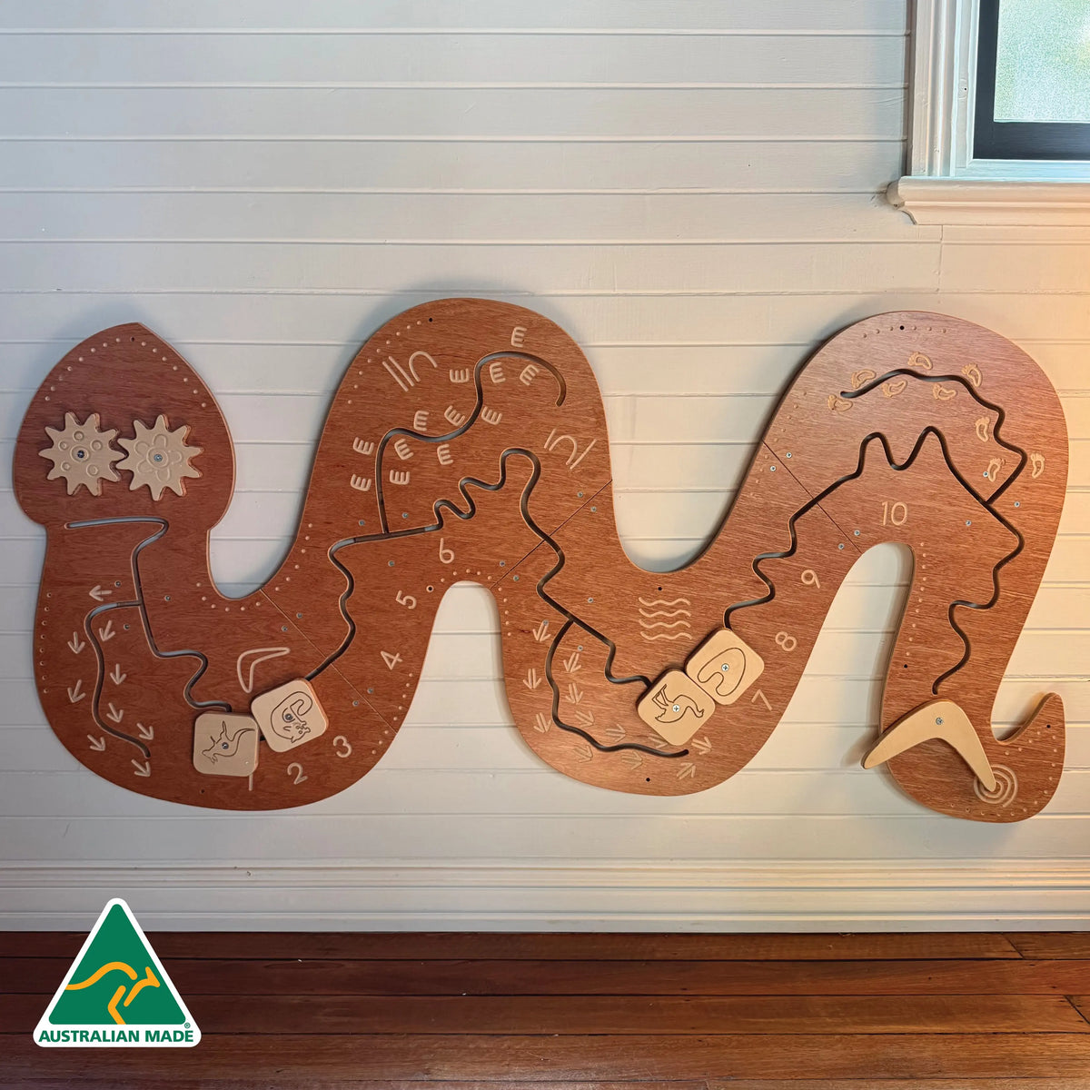 Rainbow Serpent Wall Game — Aboriginal Rainbow Serpent themed wall-mounted classroom game