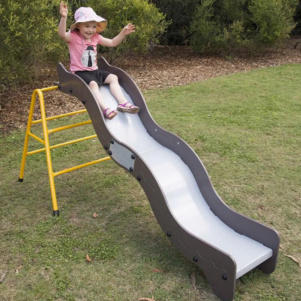 Serpent Slide — outdoor wooden serpent slide for early childhood playgrounds, Australian-made