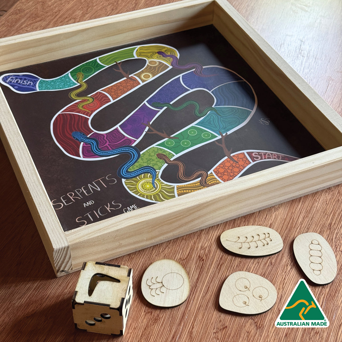Serpents and Sticks Board Game