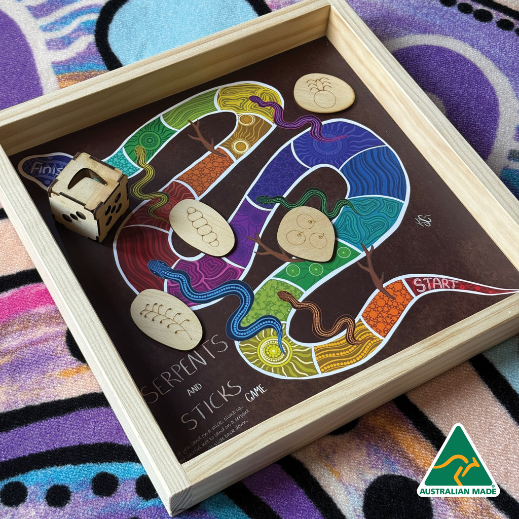 Serpents and Sticks Board Game