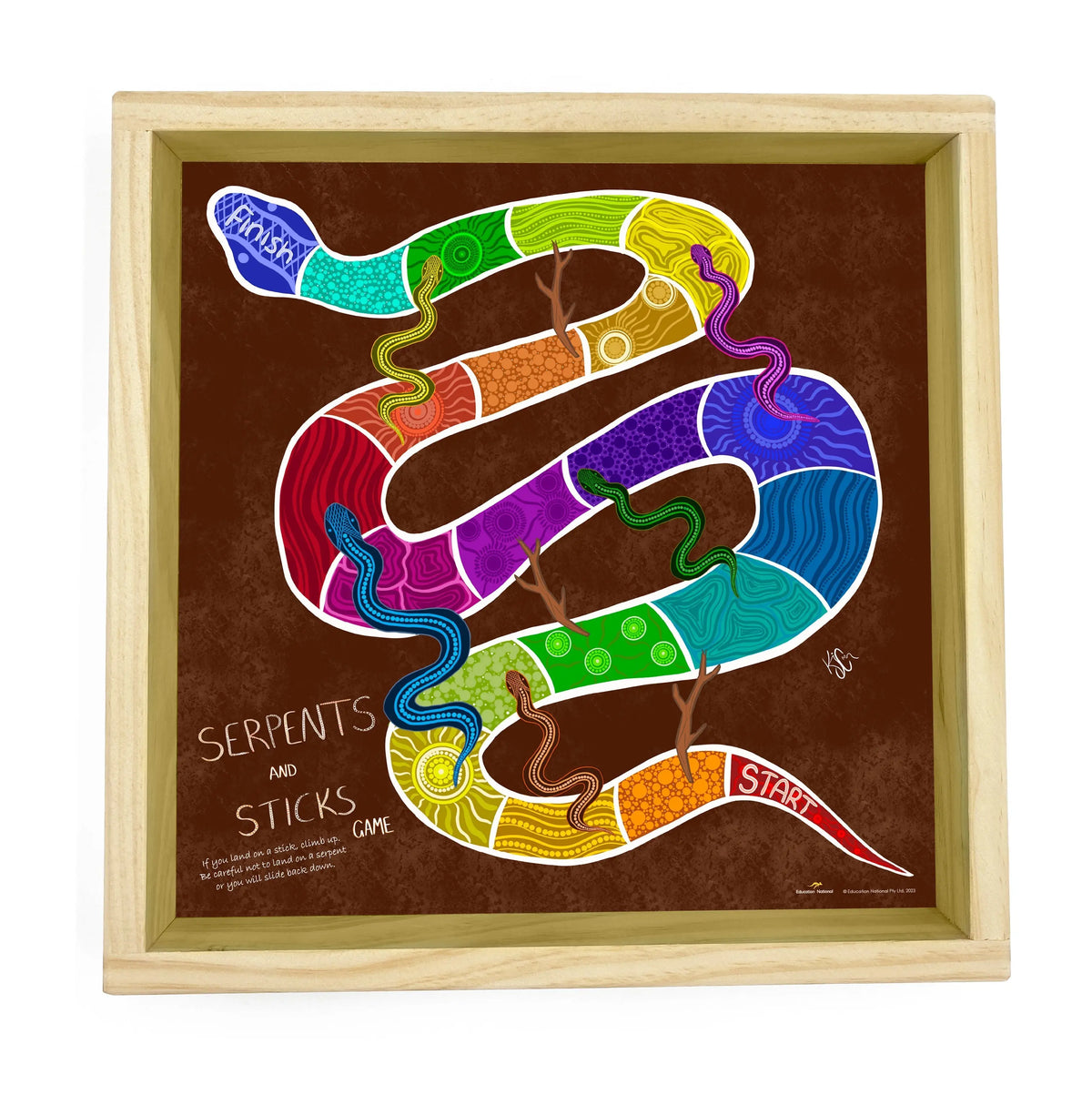 Serpents and Sticks Board Game — alternative view