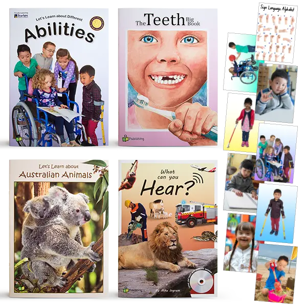 Set of 4 Big Books with FREE 'Different Abilities' Poster Pack — Australian-made early childhood books