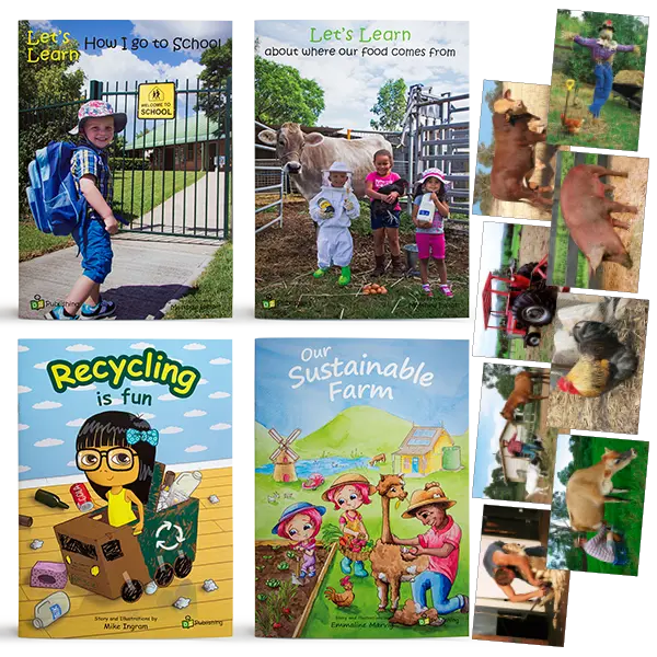 Set of 4 Big Books with FREE 'Farm' Poster Pack — Australian-made early childhood educational big books