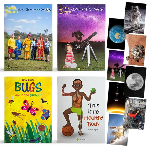 Set of 4 Big Books with FREE 'Universe' Poster Pack — Australian-made early childhood educational big books