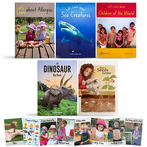Set of 5 Big Books with FREE 'Allergies' Poster Pack — Australian-made early childhood educational big books