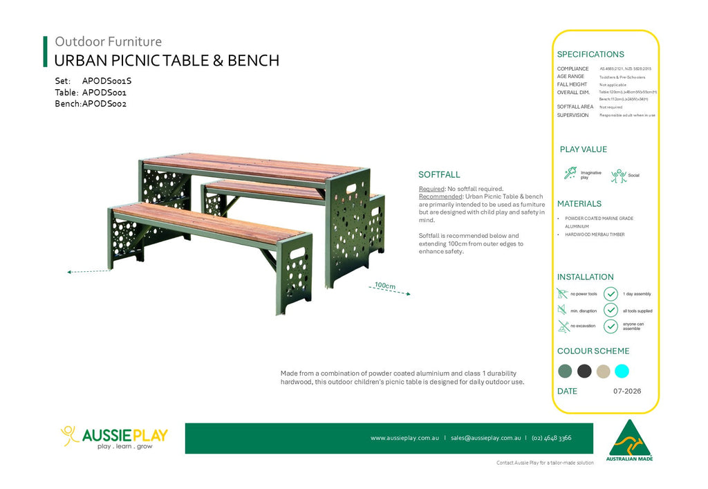 Urban Picnic Bench