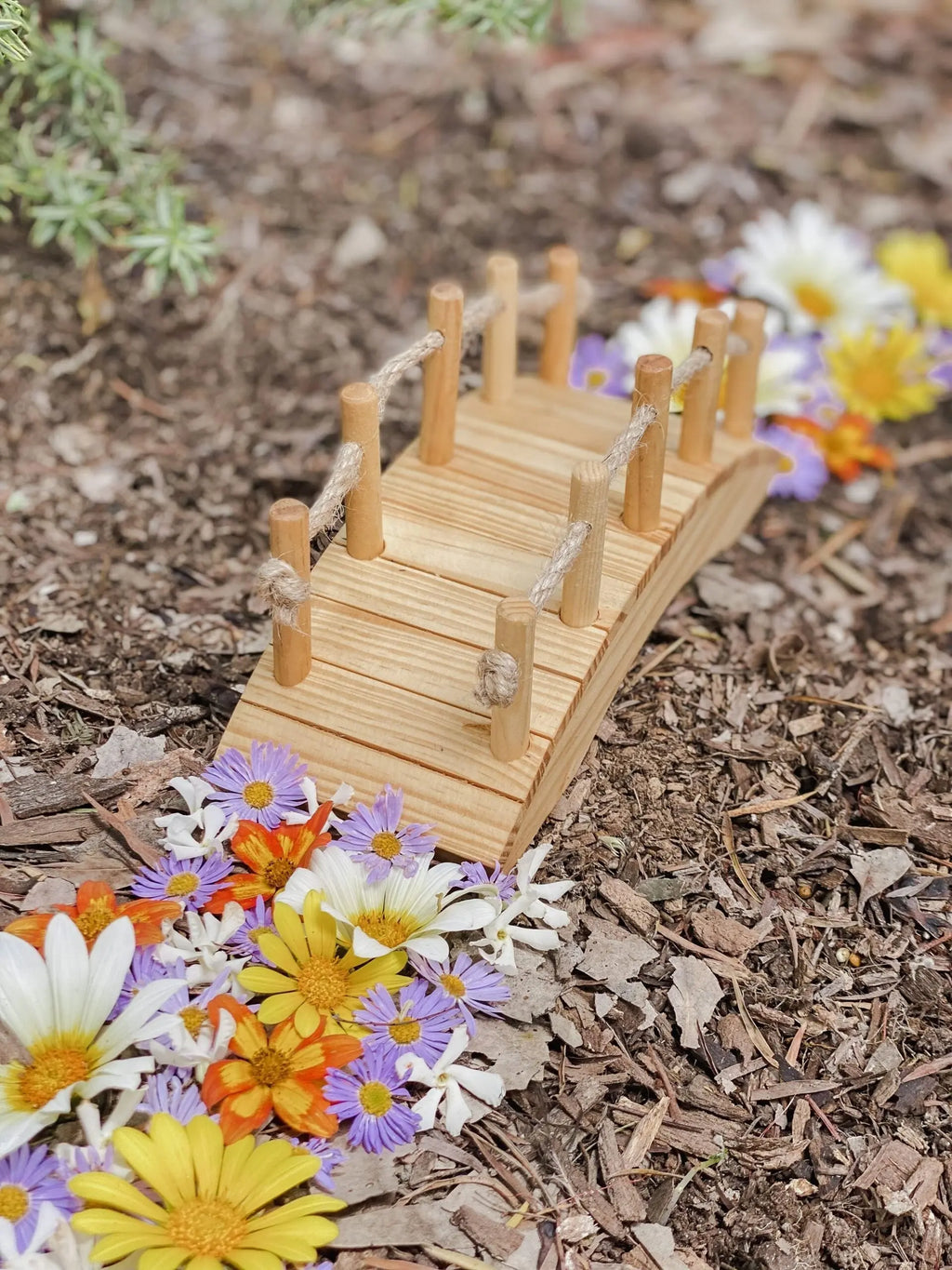 Small World Wooden Bridge — alternative view of wooden bridge