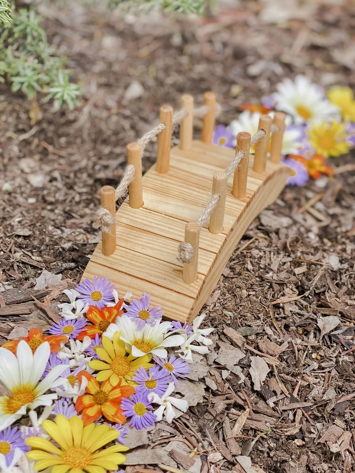Small World Wooden Bridge — alternative view of wooden bridge