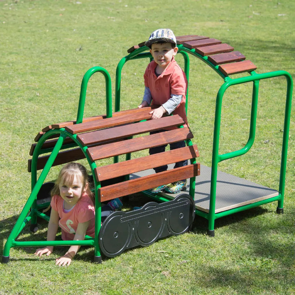 Steam Train — Australian-made wooden ride-on steam train for early childhood classrooms, ages 3+