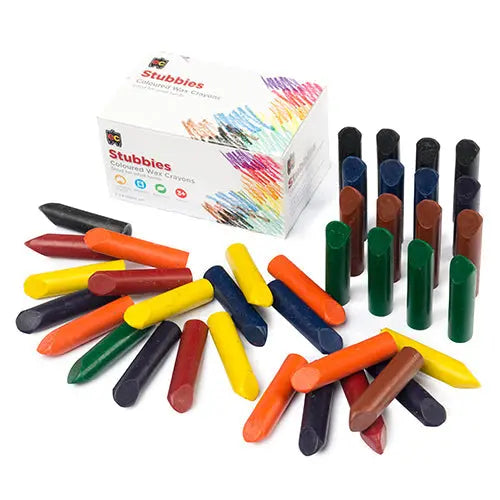 Stubbies Crayons Set of 40 — chunky crayons for early childhood art activities