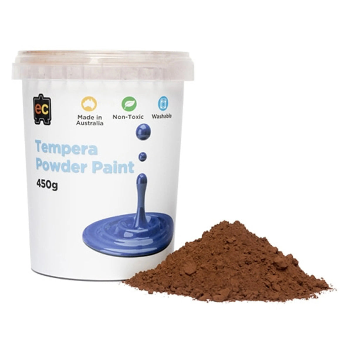 Tempera Powder Paint — Brown tempera powder paint for early childhood classroom art