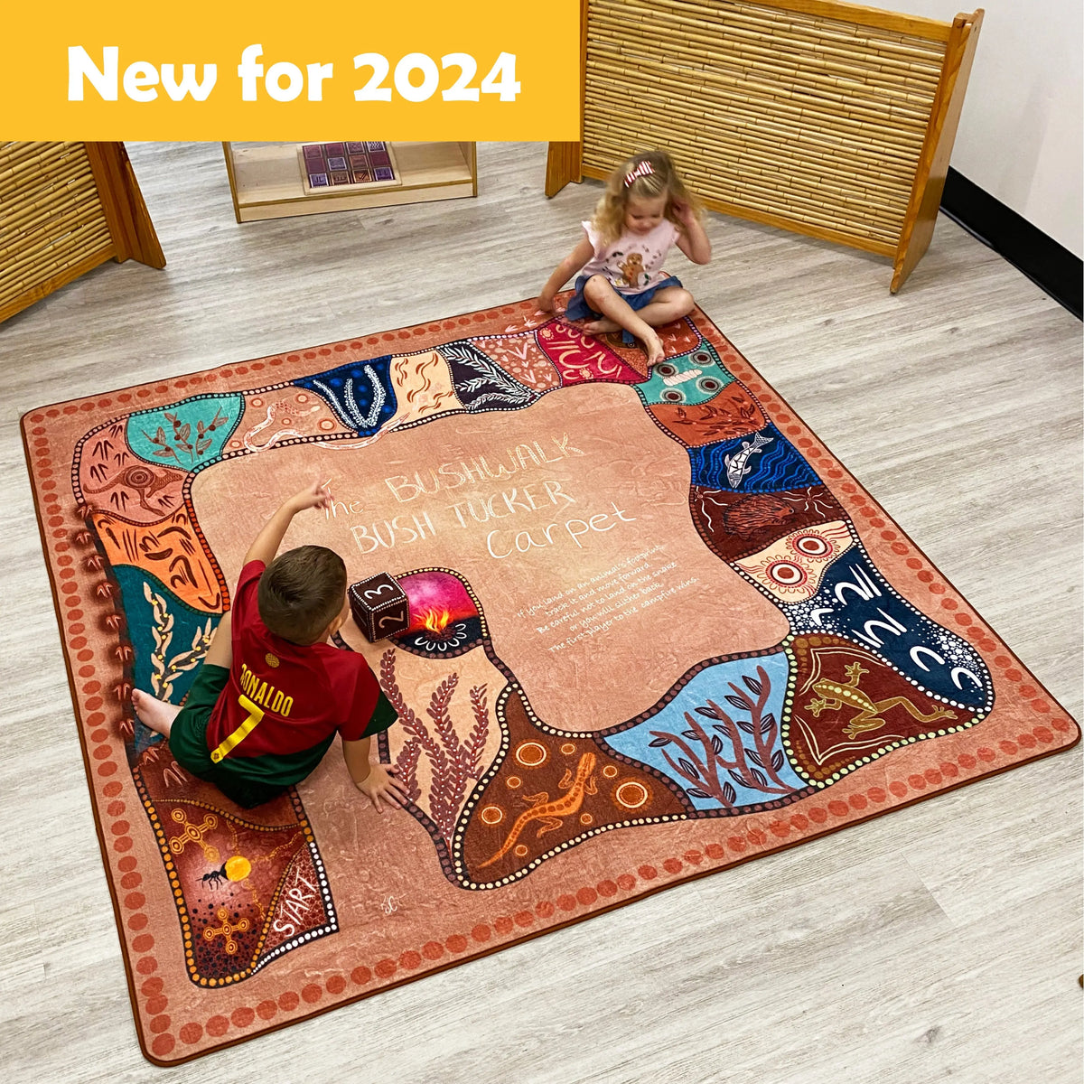 Indigenous Dreaming Rug set of 3 — Bush Tucker classroom rug included in set