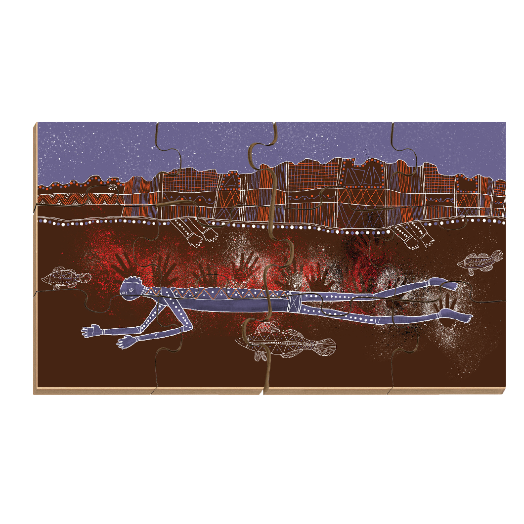 The Crocodile Man Floor Puzzle