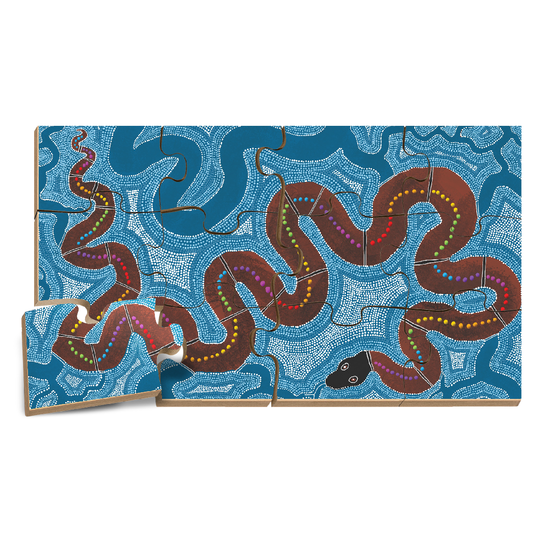 The Rainbow Serpent Floor Puzzle