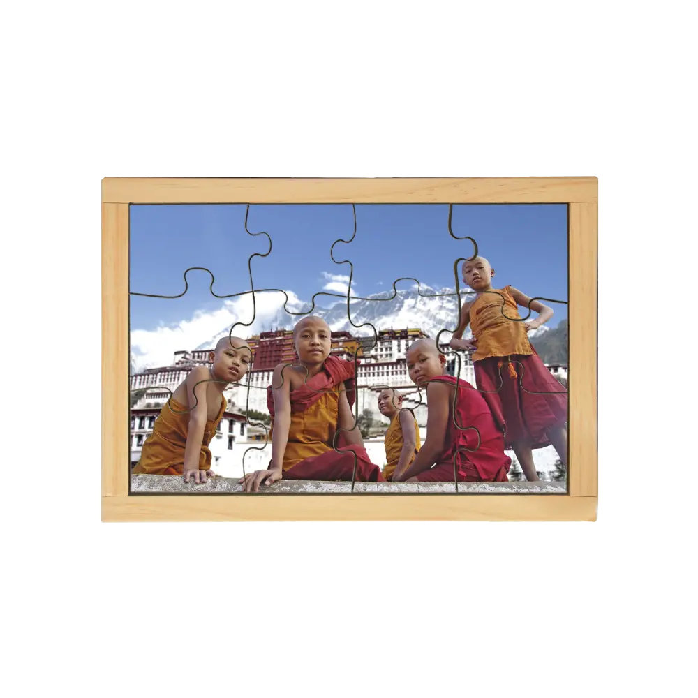 Tibetan Kids Puzzle — hand-painted wooden jigsaw puzzle — Australian-made multicultural early learning resource