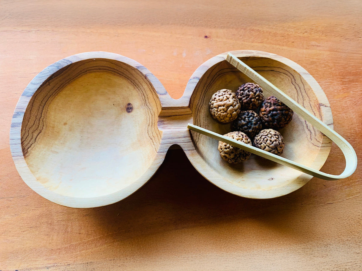 Transferring Quondong Bowl & Tong Set
