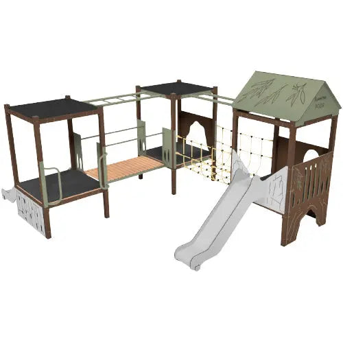 Triple Pod Playset — Australian-made indoor climbing pod playset for early childhood active play