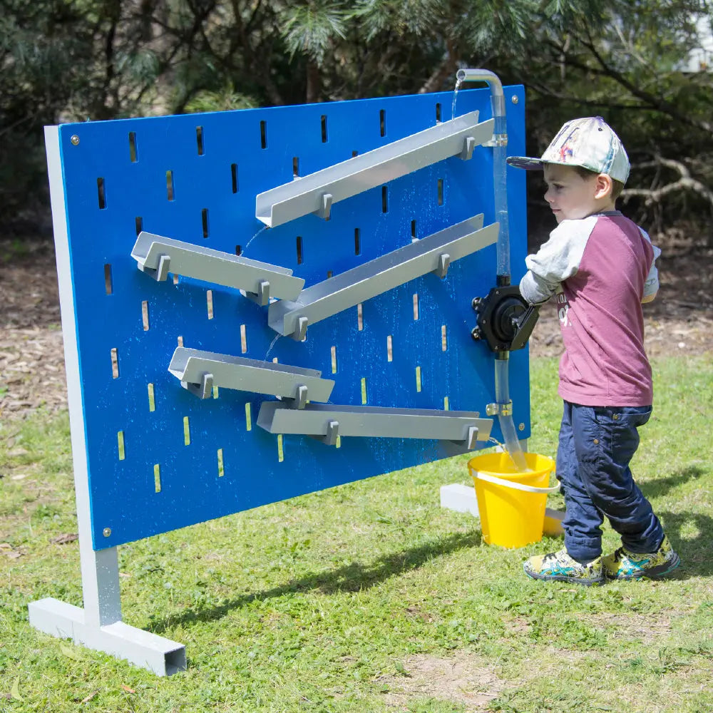Water Wall — Australian-made wooden water wall for outdoor sensory play in early childhood