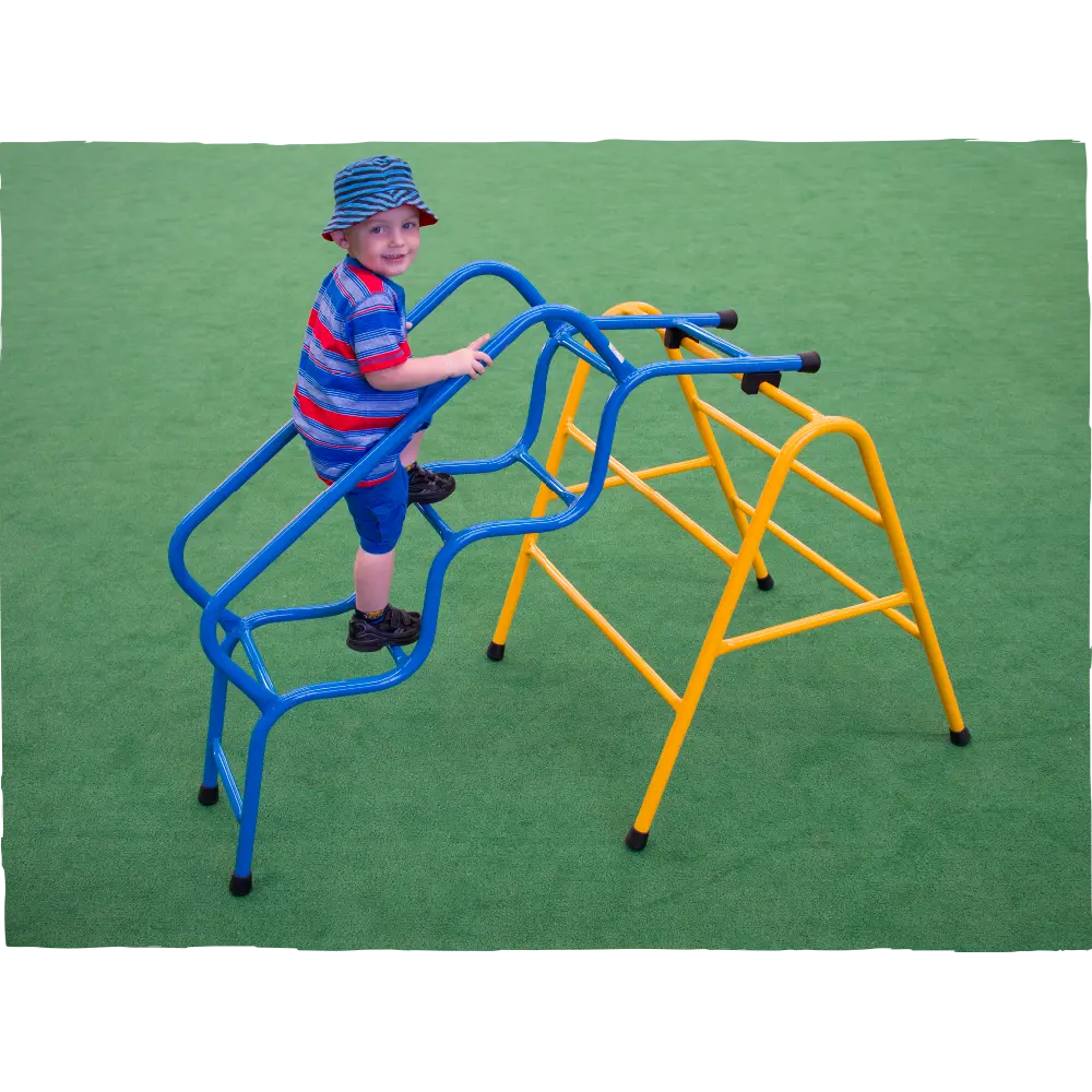 Wave Rider — Australian-made wooden wave-shaped climbing frame attachment for early childhood centres