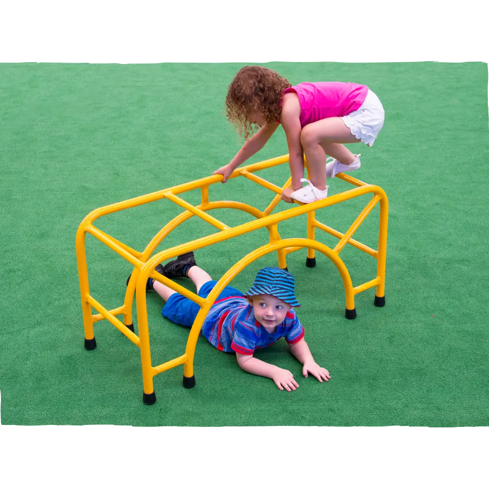 Western Bridge — Australian-made wooden bridge climbing frame attachment for early childhood centres