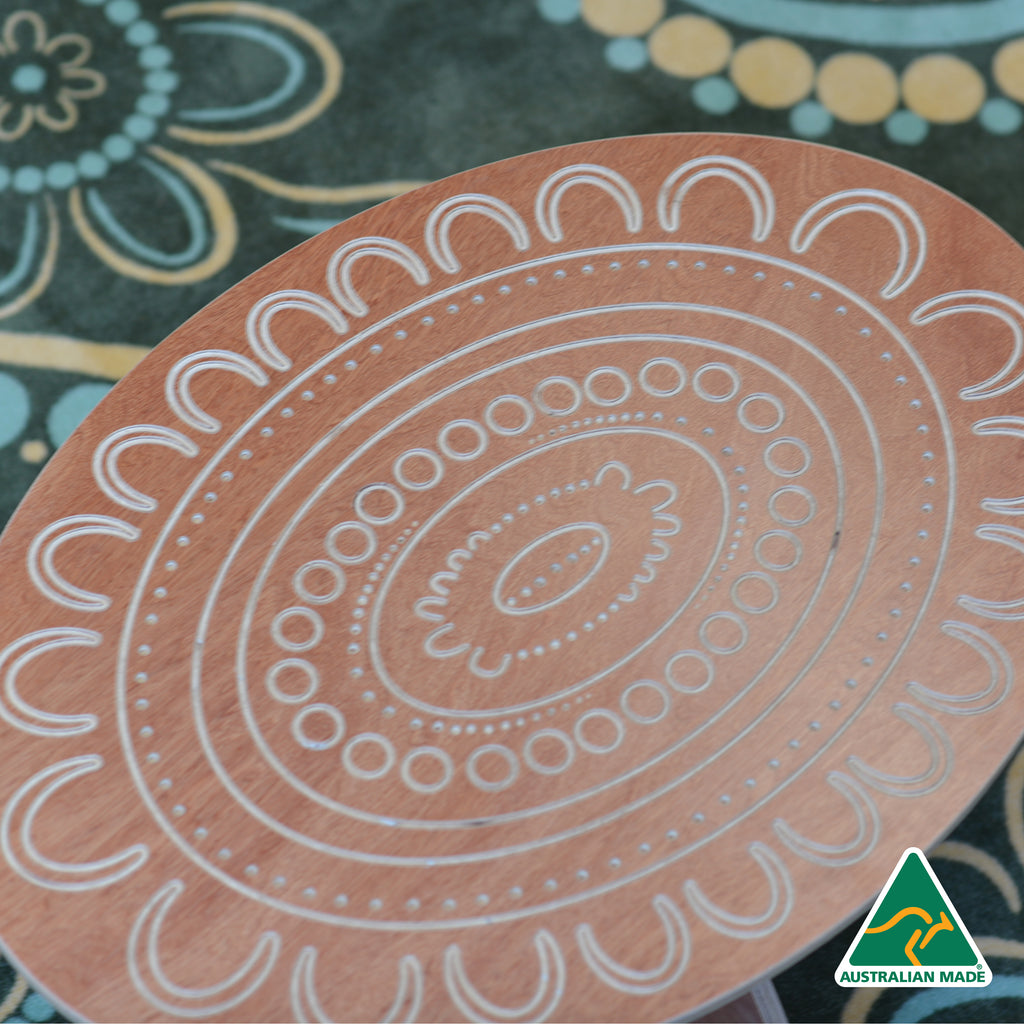 Yarning Oval Table and Stools