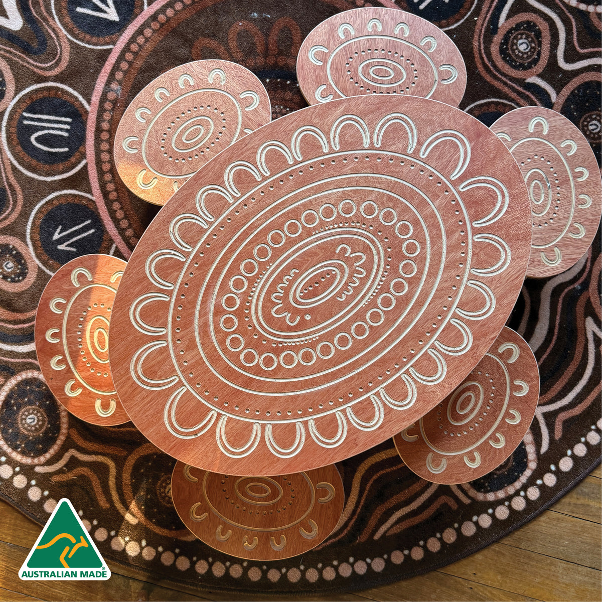 Yarning Oval Table and Stools