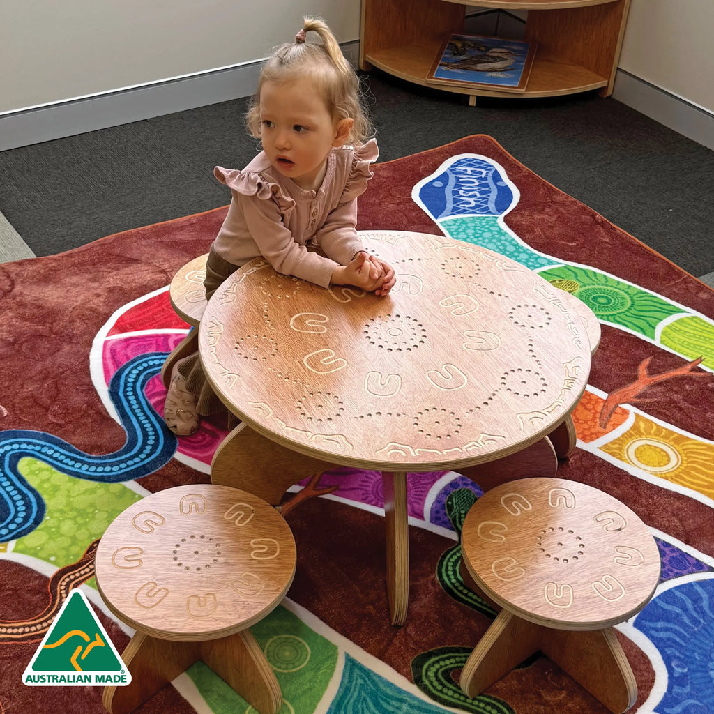 Yarning Circle Table and Stools — eighth alternative view