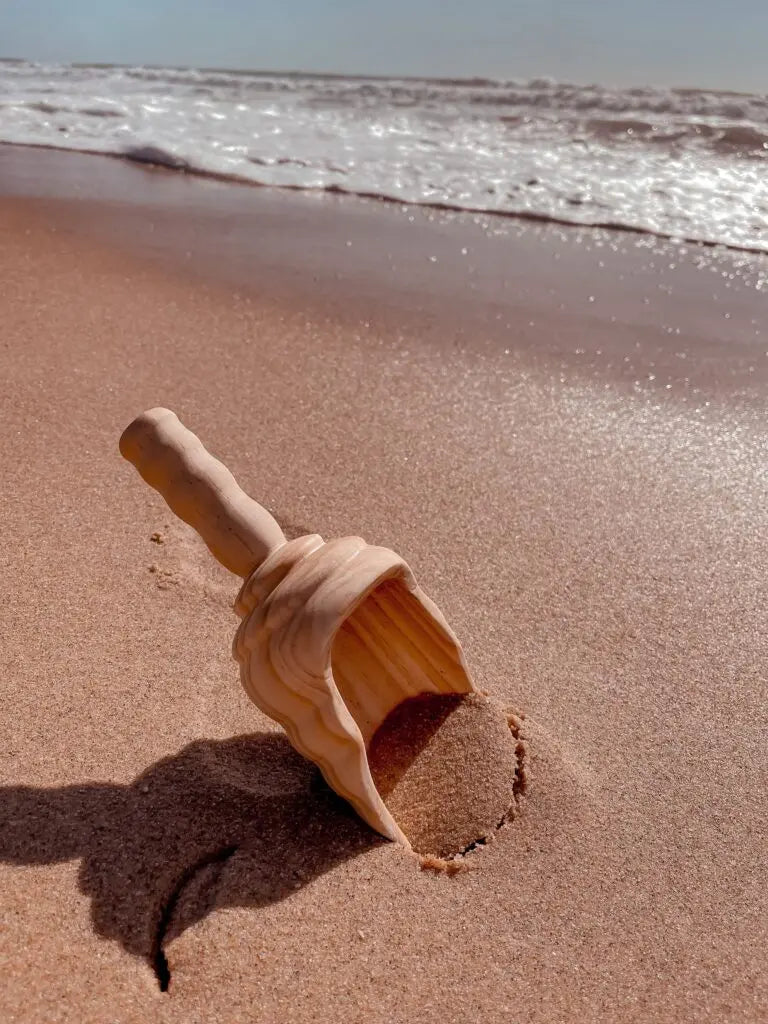 Large Wooden Vintage Style Shovel — large wooden vintage-style shovel for early childhood outdoor sand and dirt play