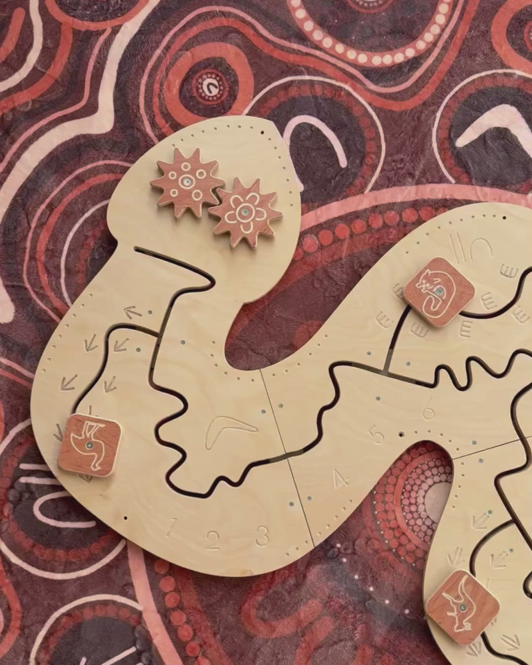 Rainbow Serpent Wall Game