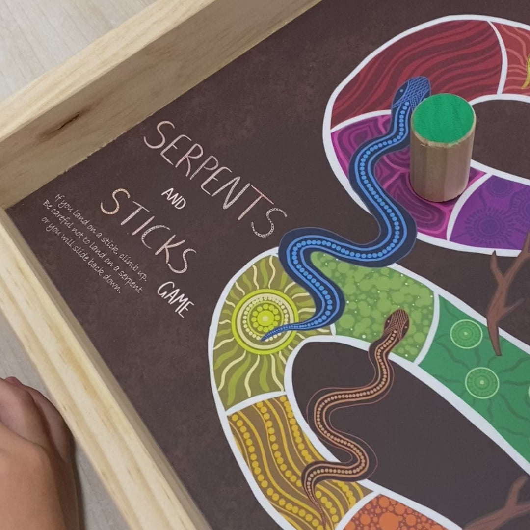 Serpents and Sticks Board Game