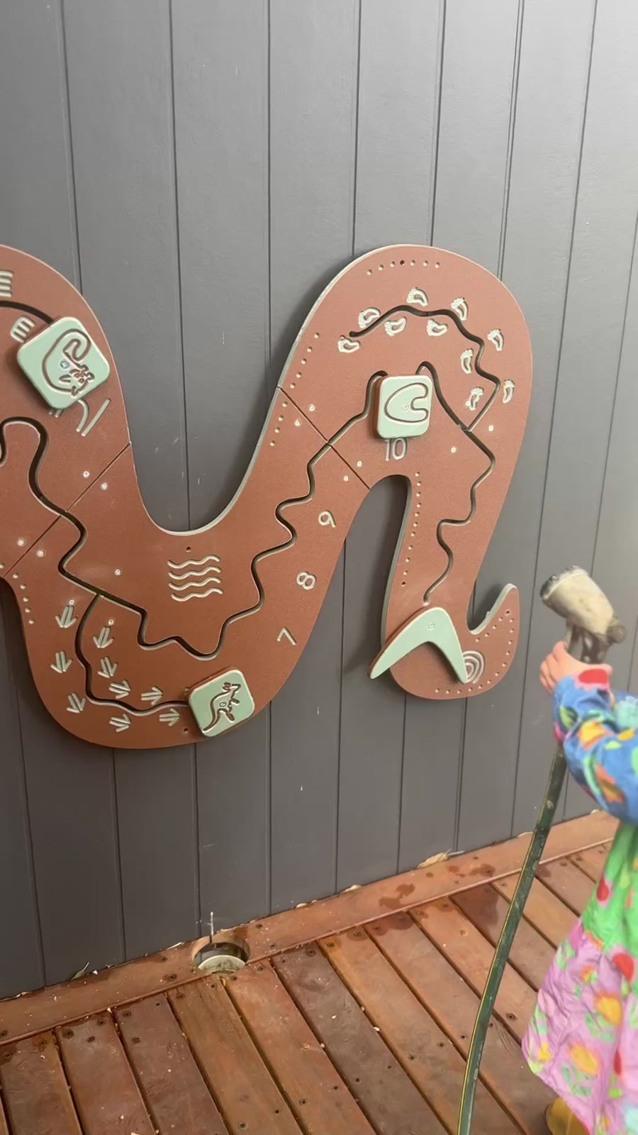 Rainbow Serpent OUTDOOR Wall Game