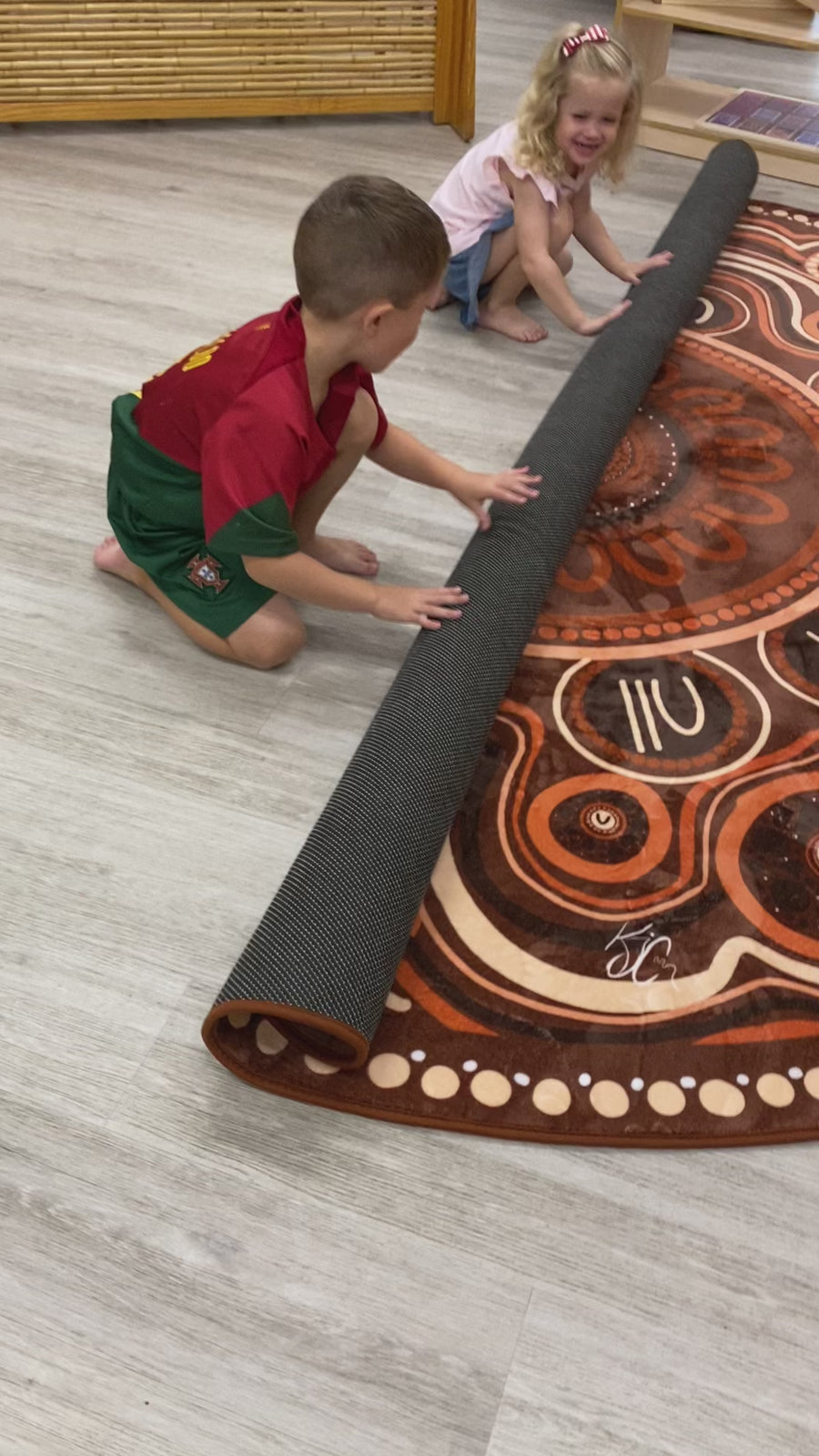 Yarning Circle Indigenous Rug
