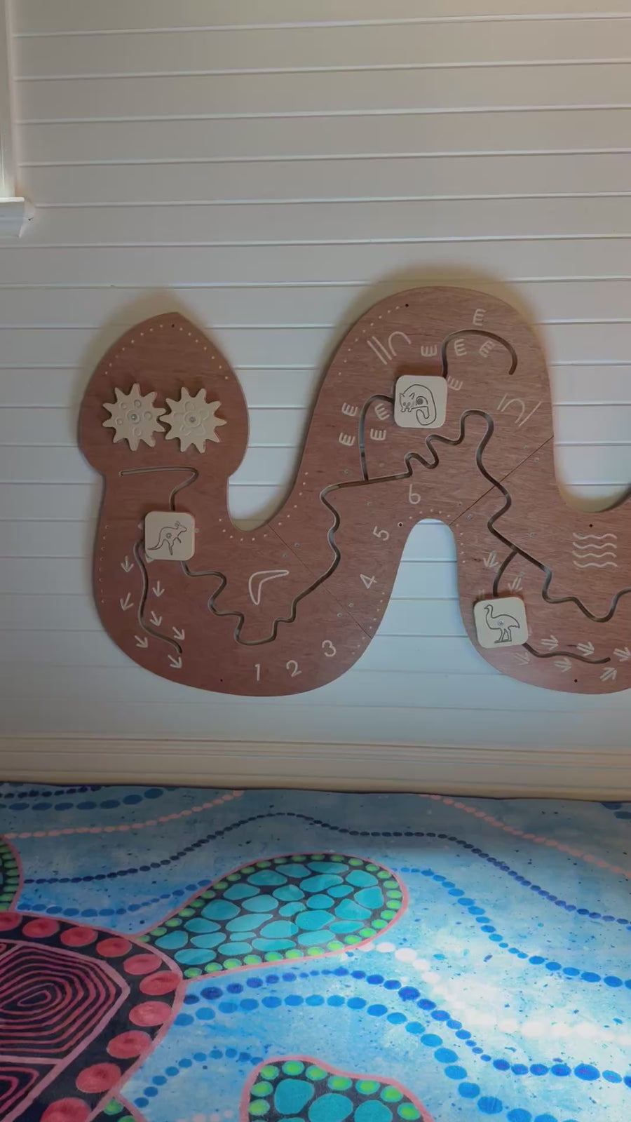 Rainbow Serpent Wall Game