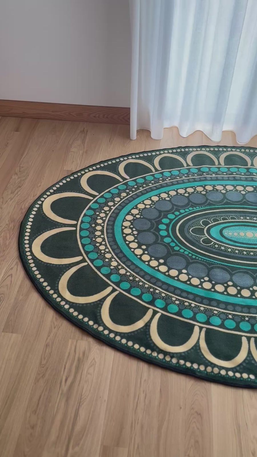 Yarning Oval Indigenous Rug