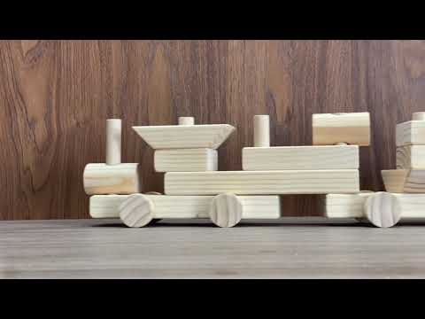 Natural Blocks Train Kit