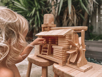 Eco Hut and Water Wheel Set