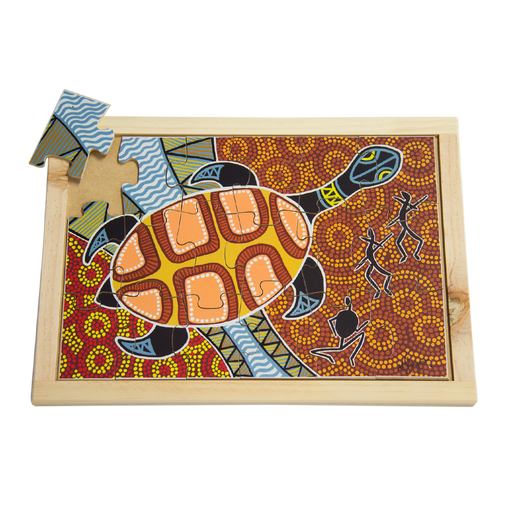 Aboriginal Art Turtle Large Puzzle