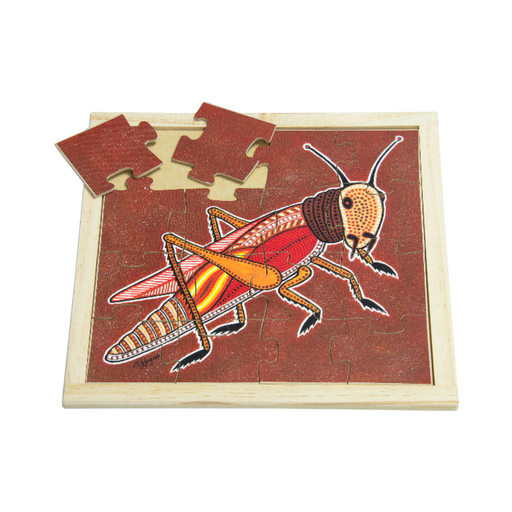 Aboriginal Grasshopper Square Puzzle