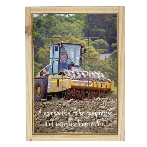 Compaction Roller Wooden Puzzle
