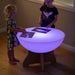 Glowing Tree Table with Bamboo Base