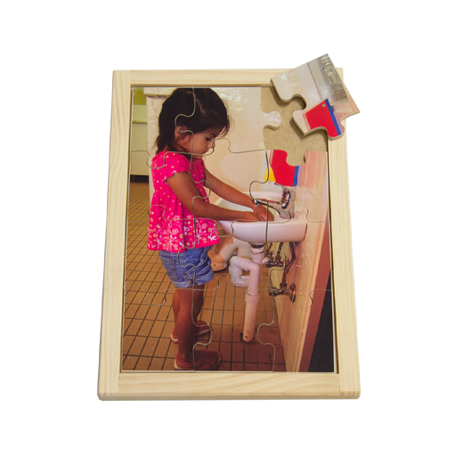 Indian Girl Washing Hands Puzzle